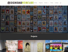 Tablet Screenshot of dignidadrebelde.com